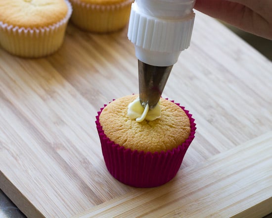 Vanilla Cream Cupcakes {Gluten Free} - Sweetness & Bite