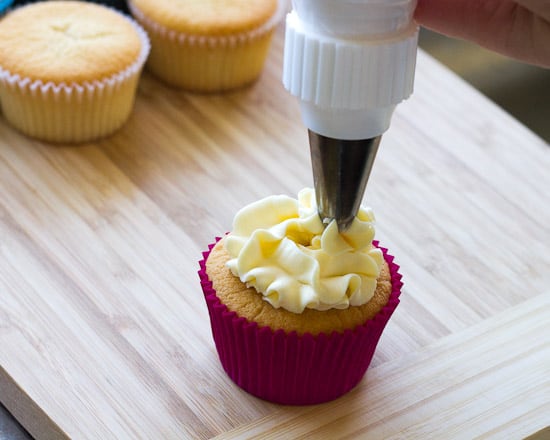 Vanilla Cream Cupcakes {Gluten Free} - Sweetness & Bite