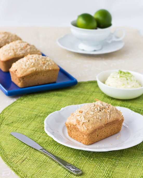 Coconut Bread with Lime Mascarpone