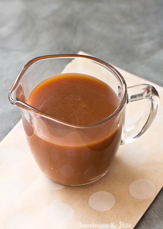 Caramel Sauce for Caramel White Chocolate Chip Cookies