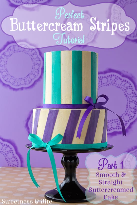 Perfect Buttercream Stripes Tutorial Part One {Sweetness and Bite}