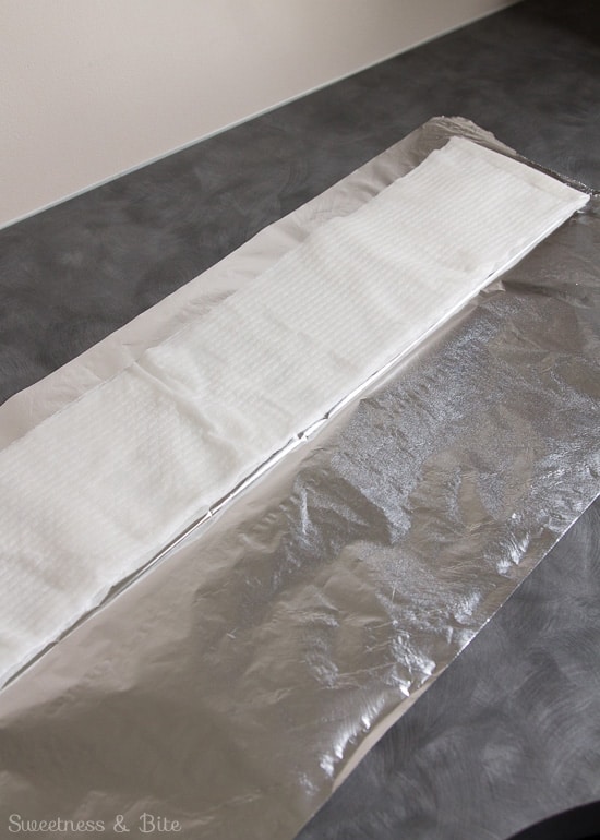 How to Make Baking Strips ~ Saturated paper towels