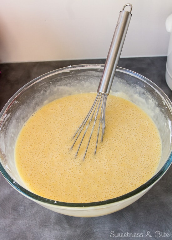 Gluten free white chocolate mud cake batter