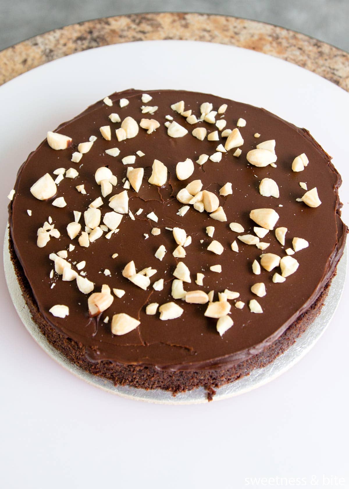Gluten Free Toasted Almond Chocolate Cake ~ Sweetness & Bite