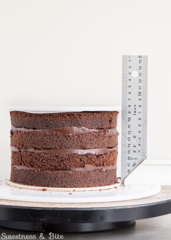 How To Get a Perfectly Straight Cake Using Acrylic Discs - Topless Baker 