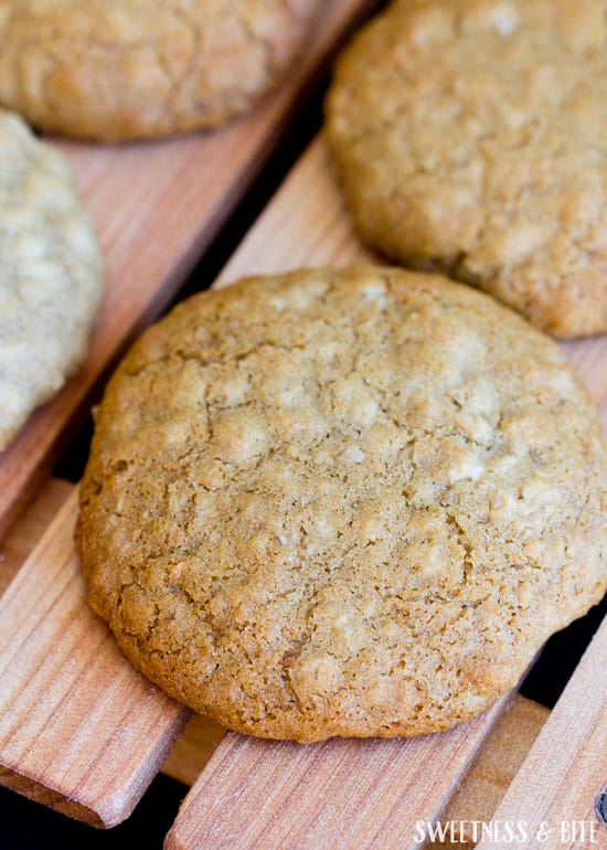 Gingerzac Biscuits - A delicious cross between two classics: the Anzac Biscuit and the Gingernut.