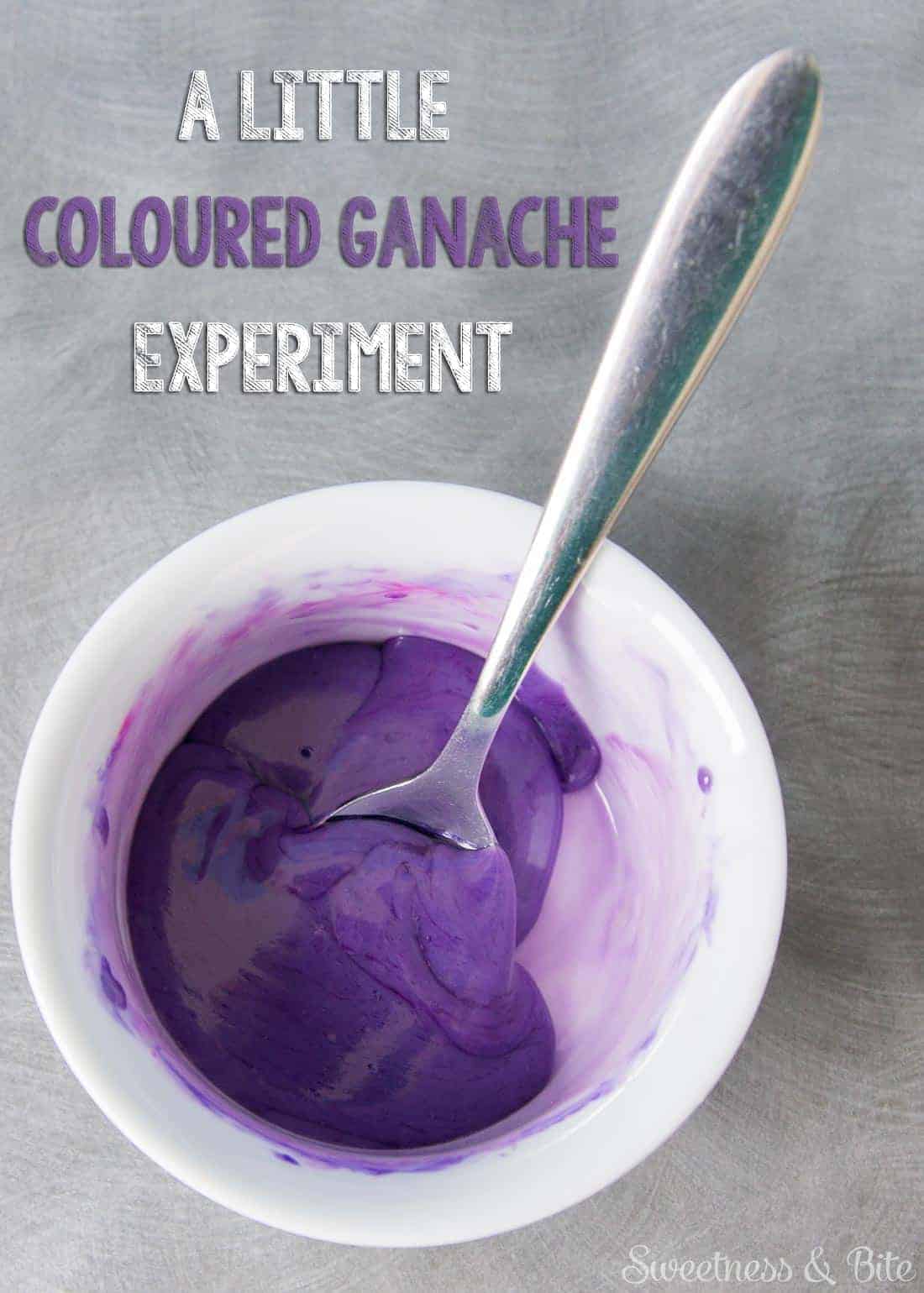 A Little Coloured Ganache Experiment ~ Sweetness & Bite