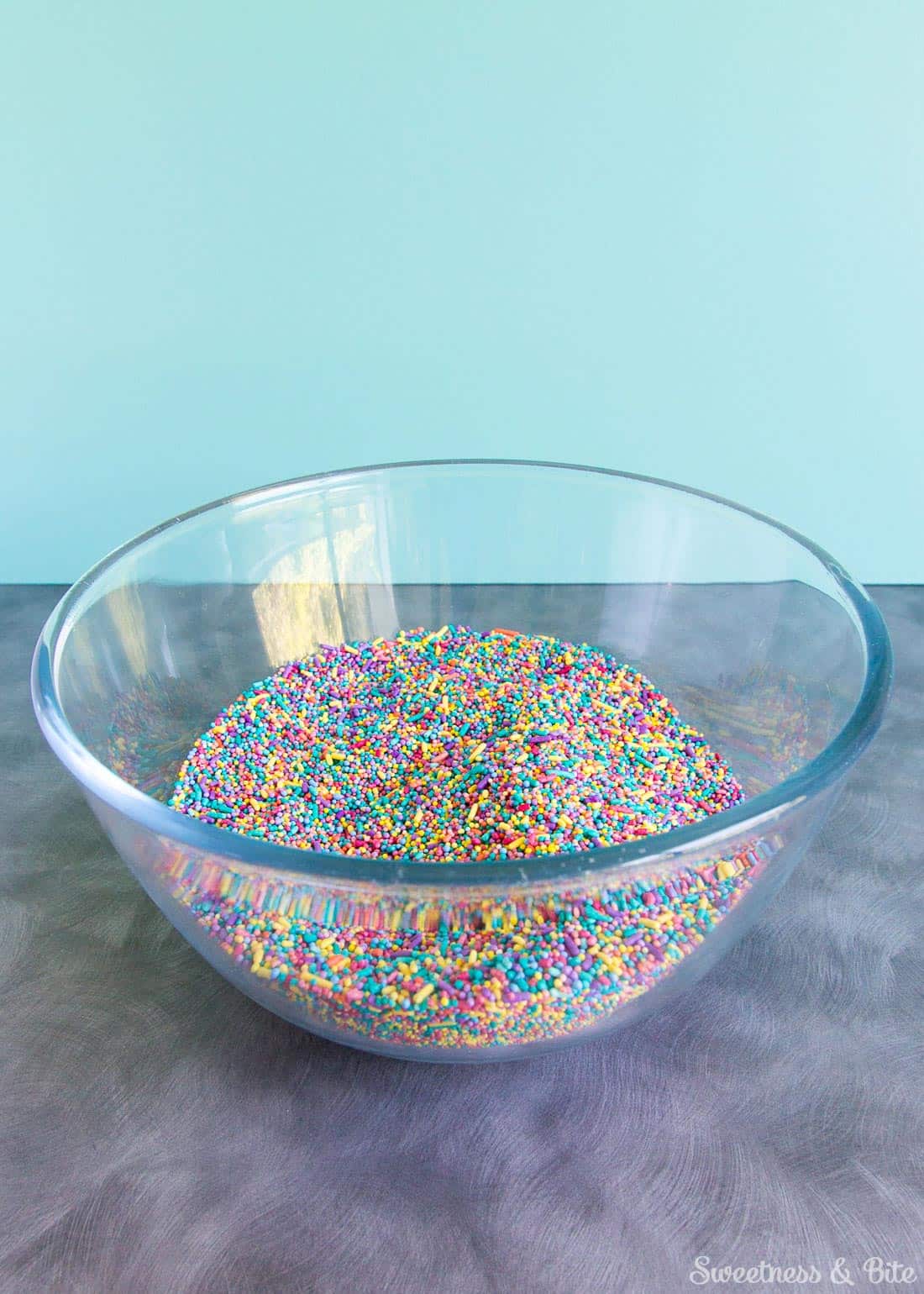 Sprinkle Cake Bowl of Sprinkles