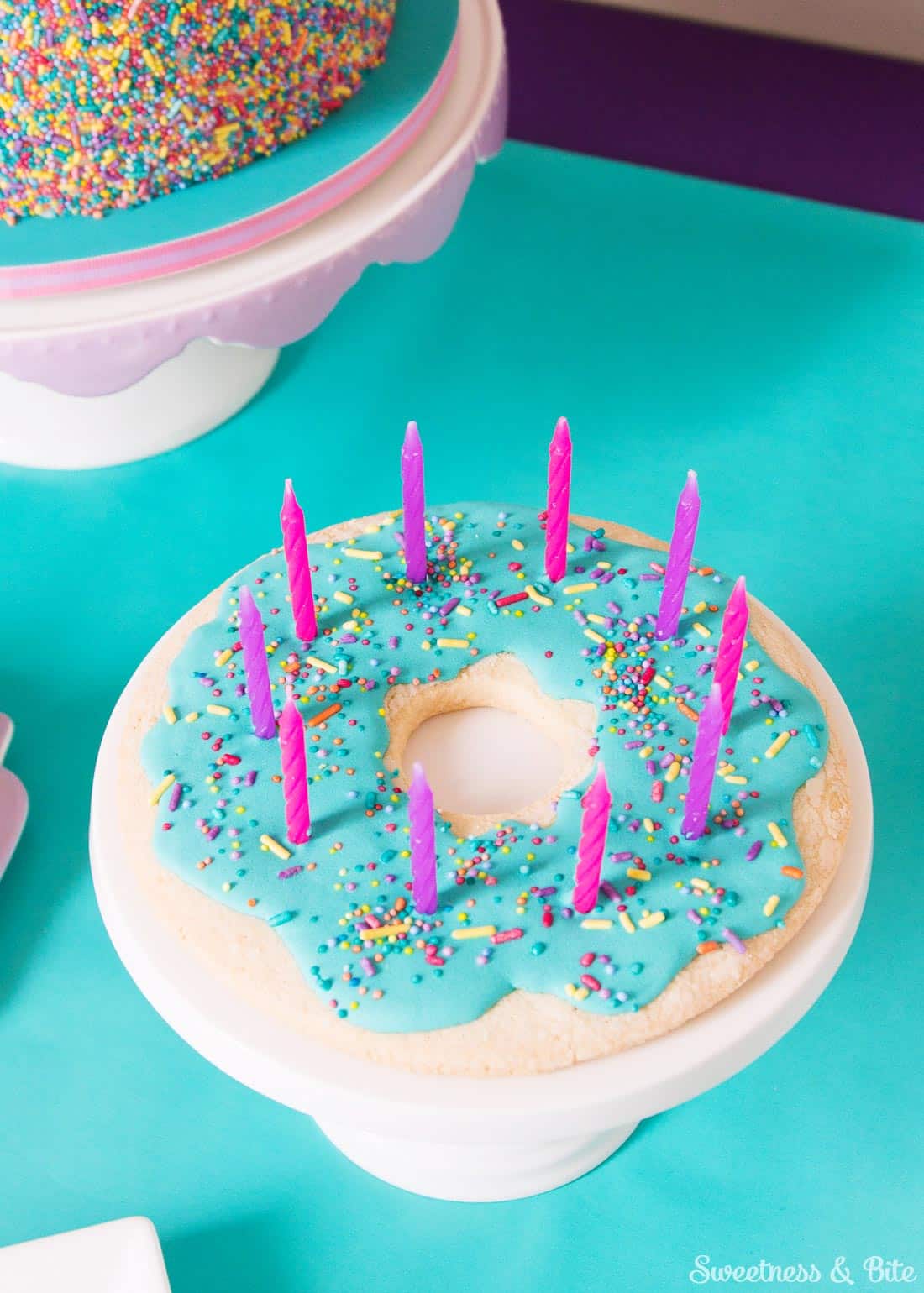 Sprinkle Cake Donut Cookie Candle Holder