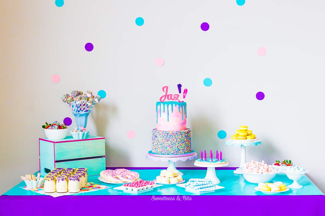 Sprinkle Cake Tumblr and Sprinkles Party Table