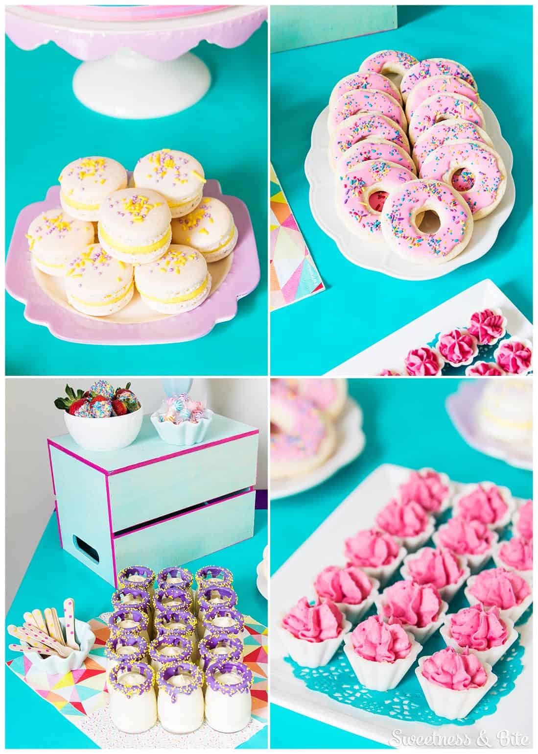 Sprinkle covered party food