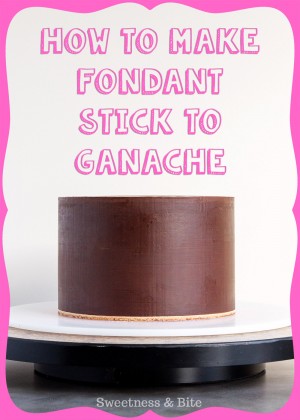 How to Make Fondant Stick To Ganache