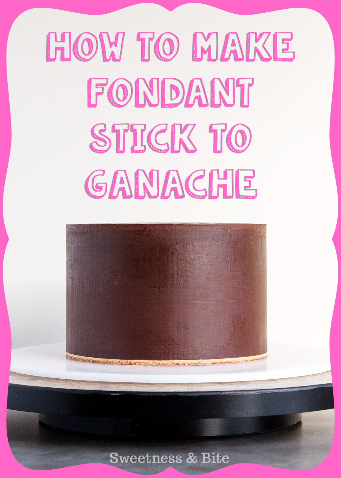 How to Make Fondant Stick to Ganache - Sweetness and Bite