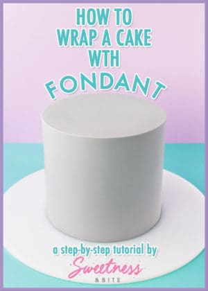 How to Wrap a Cake With Fondant - A Step-By-Step Tutorial For Covering Cakes With Fondant Using The Wrapping Method, For Super Sharp Edges ~ Sweetness & Bite