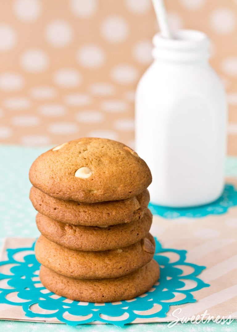 Real Caramel and White Chocolate Chip Cookies {Gluten Free}