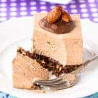 Crunchy Almond Toblerone Cheesecake