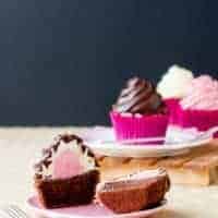 Neapolitan Surprise Cupcakes