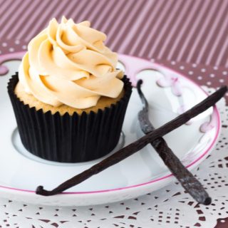 Vanilla Bean Kahlua Cupcakes ~ Sweetness & Bite