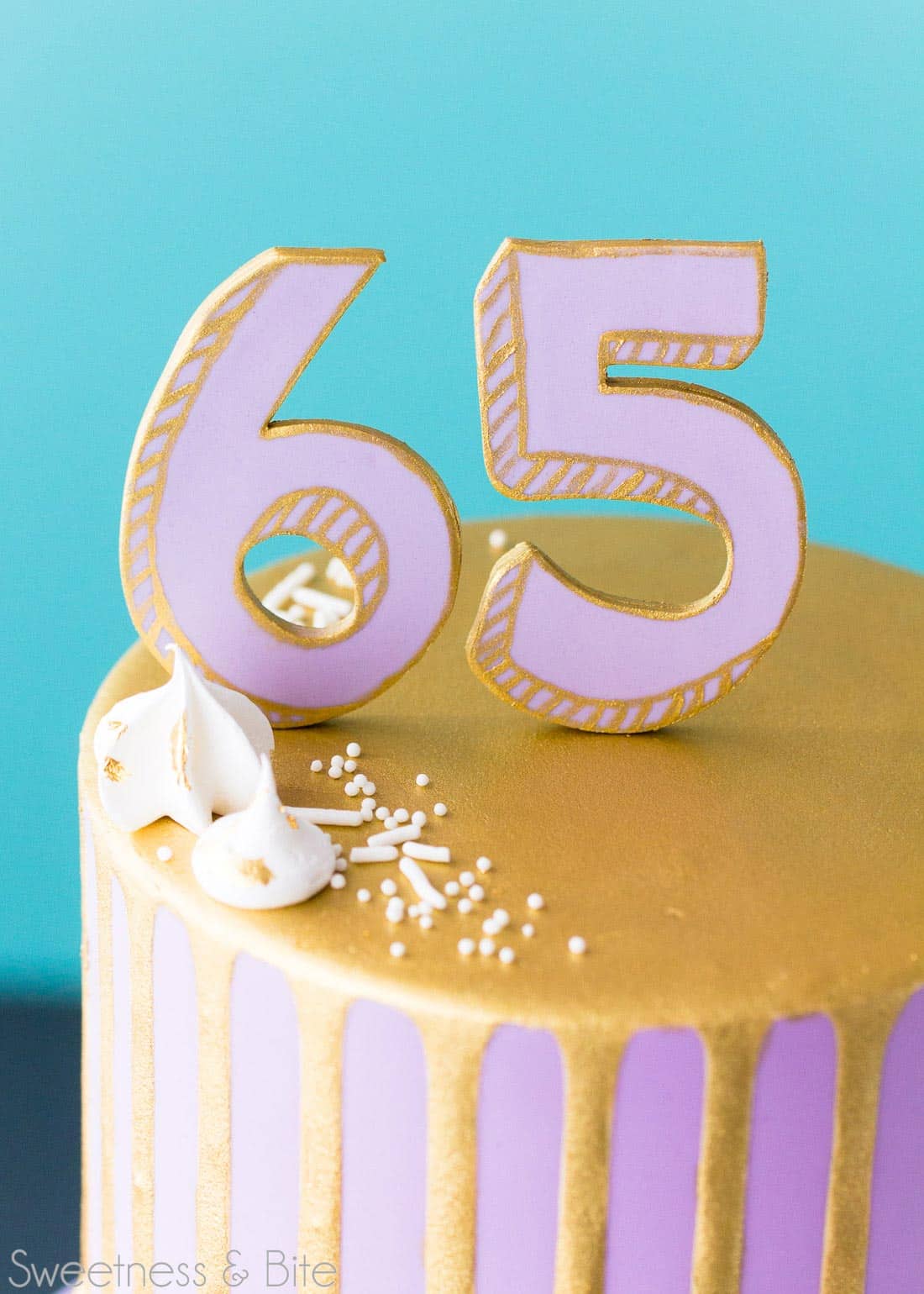 Gold Drip Cake ~Sweetness & Bite