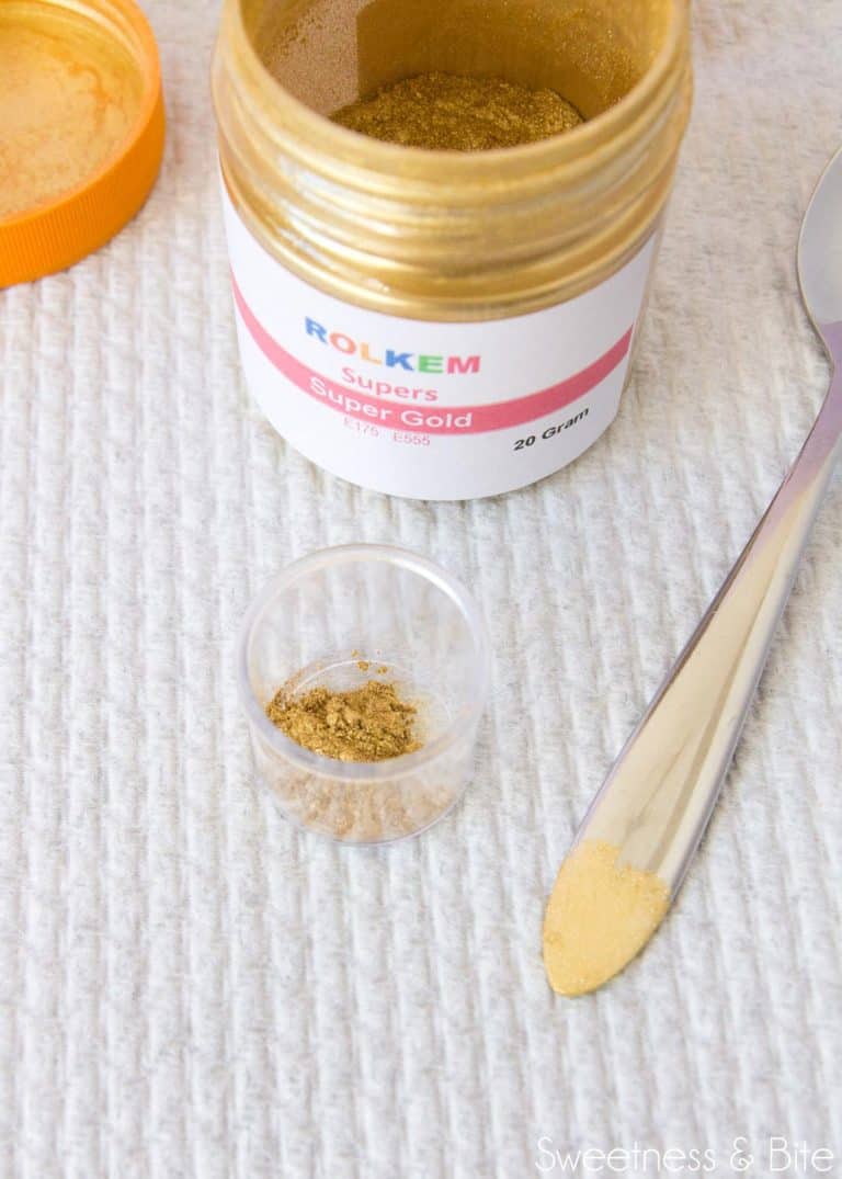 How to Make the Shiniest Edible Metallic Paint Sweetness and Bite