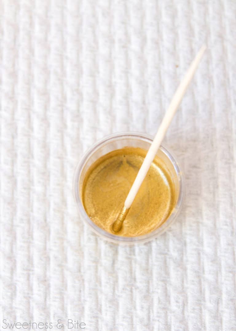 How to Make the Shiniest Edible Metallic Paint Sweetness and Bite