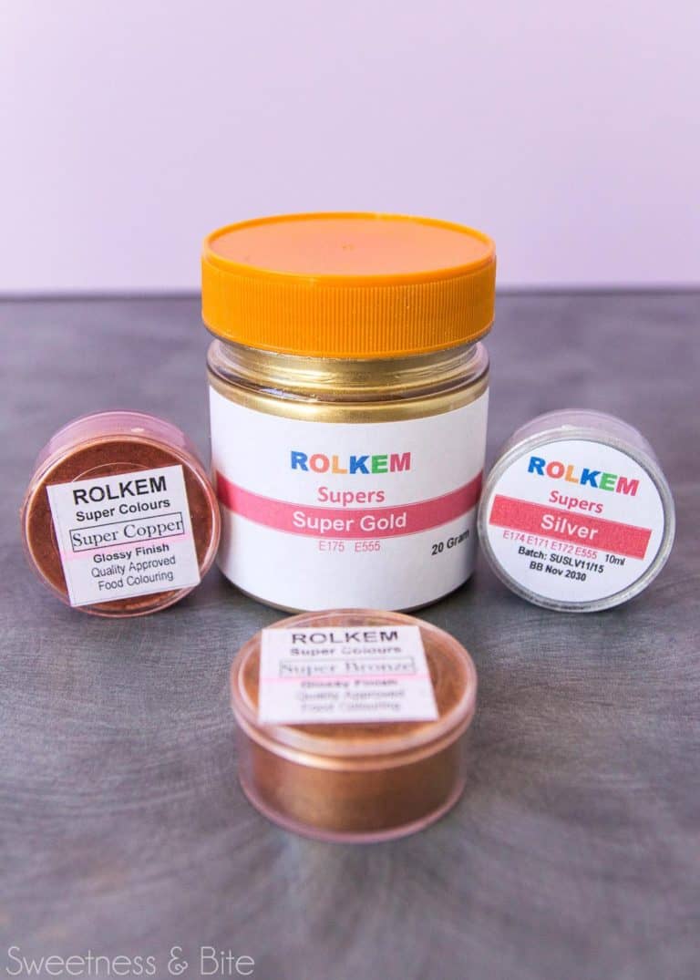 How to Make the Shiniest Edible Metallic Paint Sweetness and Bite