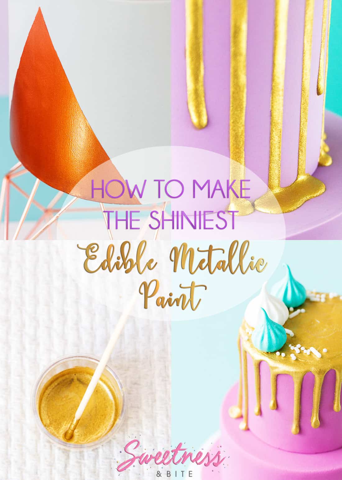 How to Make the Shiniest Edible Metallic Paint - Sweetness and Bite