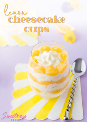 Lemon Cheat'sCakes, Super Simple Lemon Cheesecakes - No bake, no gelatine, simple ingredients and ready to eat in under an hour. The easiest, quickest cheesecakes you'll ever make! ~ by Sweetness & Bite