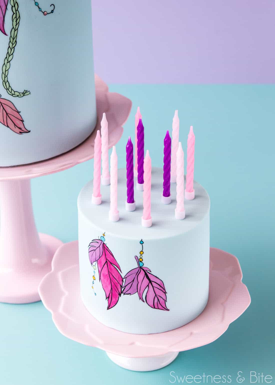 Boho Inspired Hand Painted Cake Tutorial ~ Sweetness & Bite