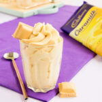 Easy Caramilk Mousse - ridiculously easy, 2 ingredient Caramilk Mousse. If you love Cadbury's Caramilk chocolate, you will love this!