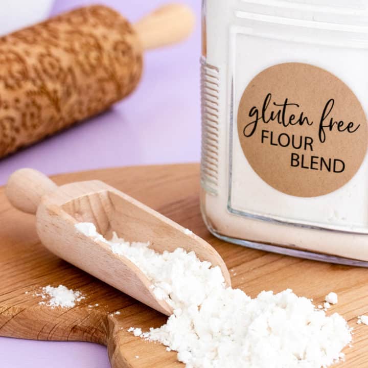 Scoop of gluten free flour blend