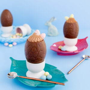 milk chocolate mousse filled easter egg