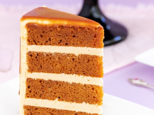 Chinese Five-Spice Caramel Persimmon Upside-Down Cake