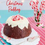 Chocolate Peppermint Fudge Christmas Pudding is a fun and easy twist on a traditional festive treat.
