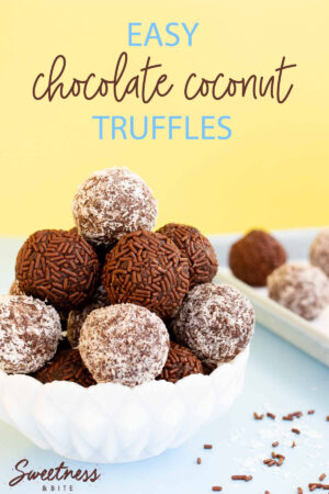 Chocolate coconut truffles