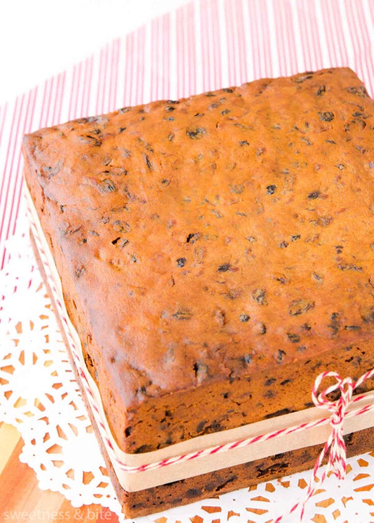 Gluten Free Fruit Cake (Christmas Cake) - Sweetness and Bite