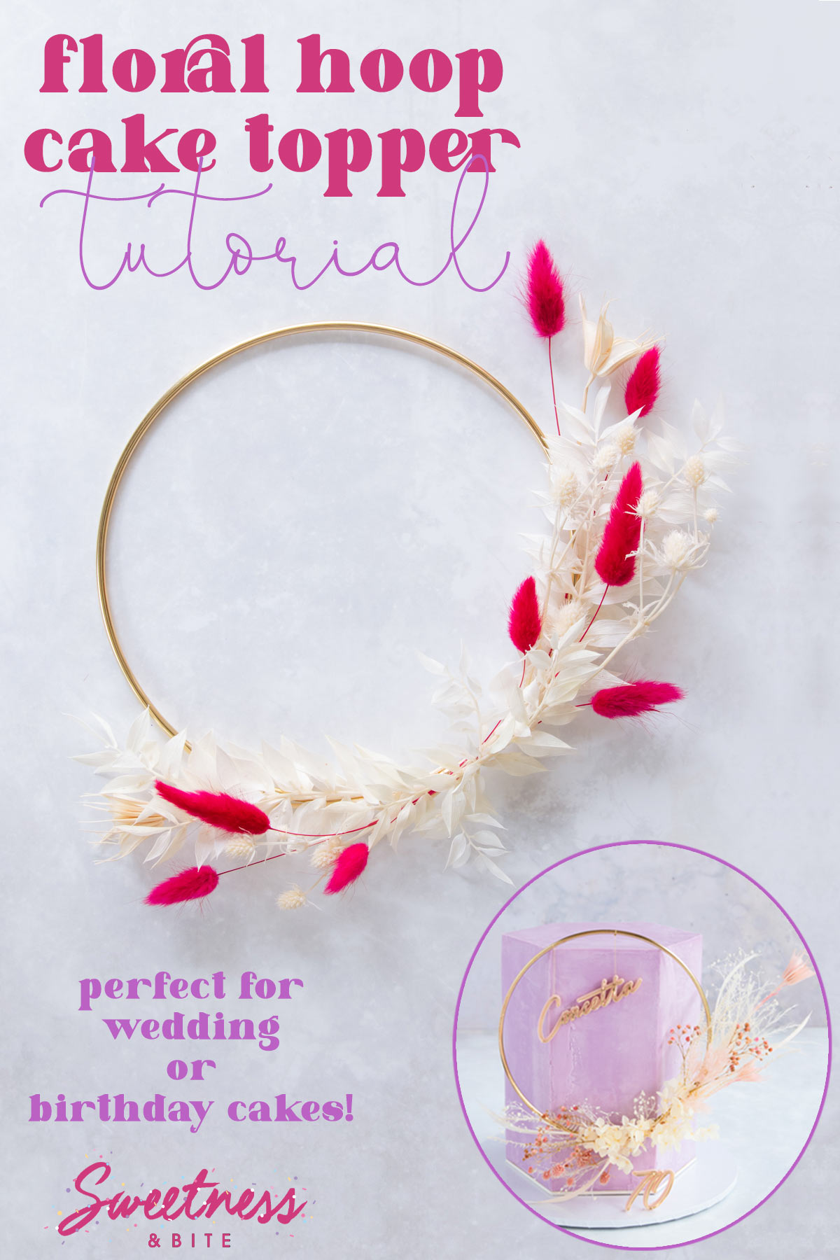 Floral Cake Topper Tutorial Sweetness and Bite