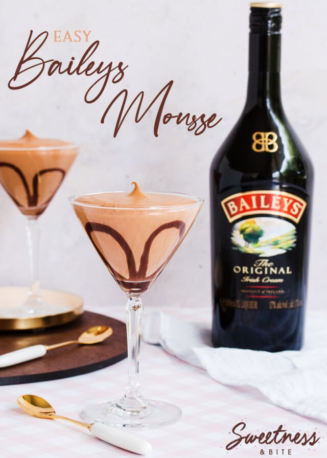 Easy Baileys Mousse Recipe - only 3 simple ingredients! - Sweetness and ...