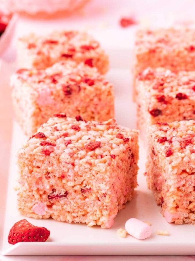 Strawberry Rice Crispy Treats