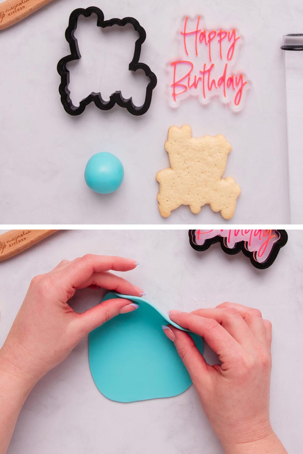 How to Make Stamped Fondant Cookies With Fondant Stamps - Sweetness and ...