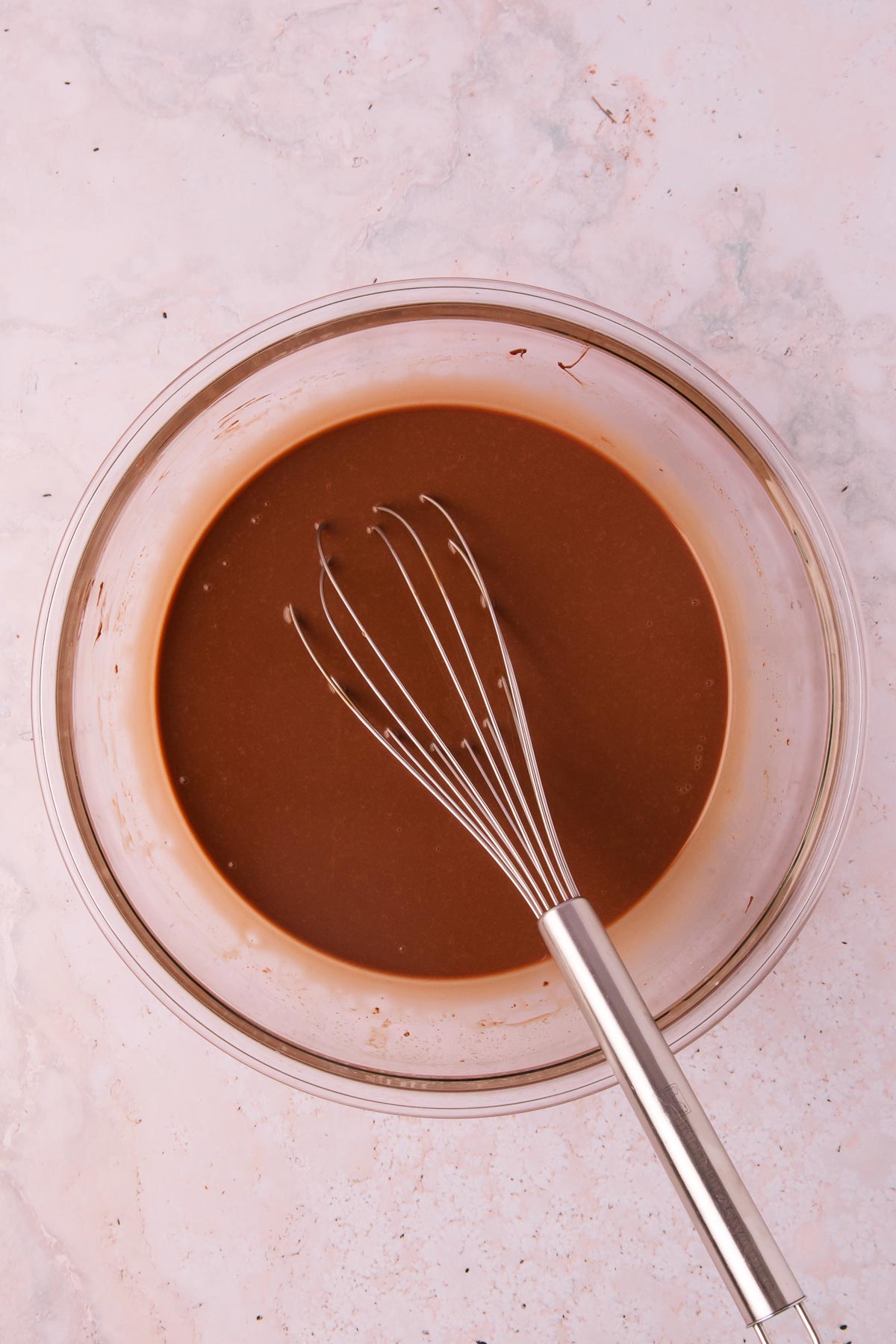 The unwhipped mousse mixture.
